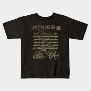 Don’t Tread On Me Distressed Motorcycle Art Kids T-Shirt